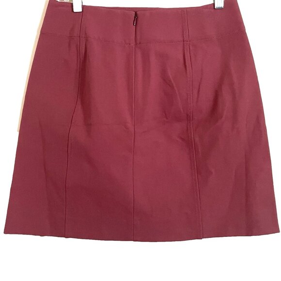 MM Lafleur The Rowley Skirt 4 NWT Rosewood Better than Denim Stretch Capsule - Picture 3 of 7